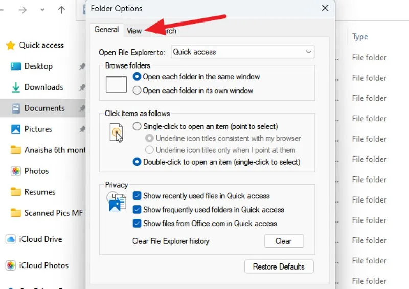 Tắt quảng cáo trong File Explorer bước 1