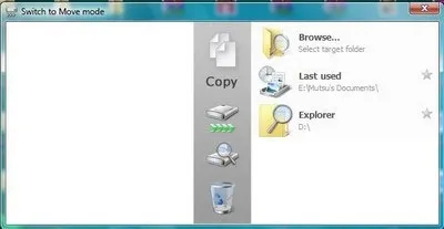 Giao diện TeraCopy với nhiều tùy chọn