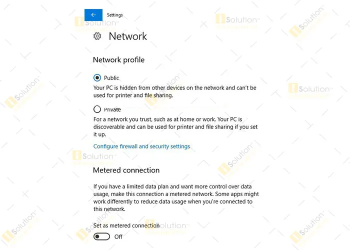 Thay đổi từ Public sang Private để sửa lỗi Ping hiệu quả