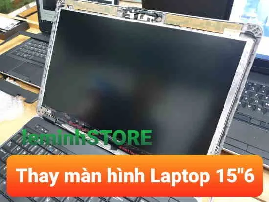 Cận cảnh màn hình laptop NEC sau khi thay mới