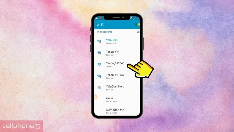 Kết nối WiFi Tenda ban đầu