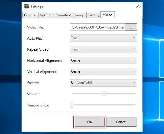 Thiết lập các thông số phát video tối ưu cho màn hình