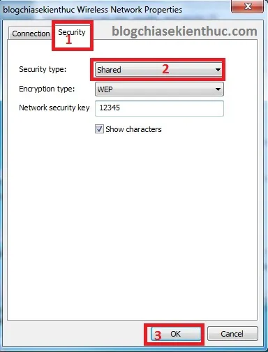 Thiết lập chế độ Shared để tăng tính tương thích cho thiết bị