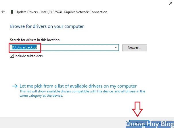 Thông báo cài đặt driver thành công giúp người dùng yên tâm sử dụng thiết bị
