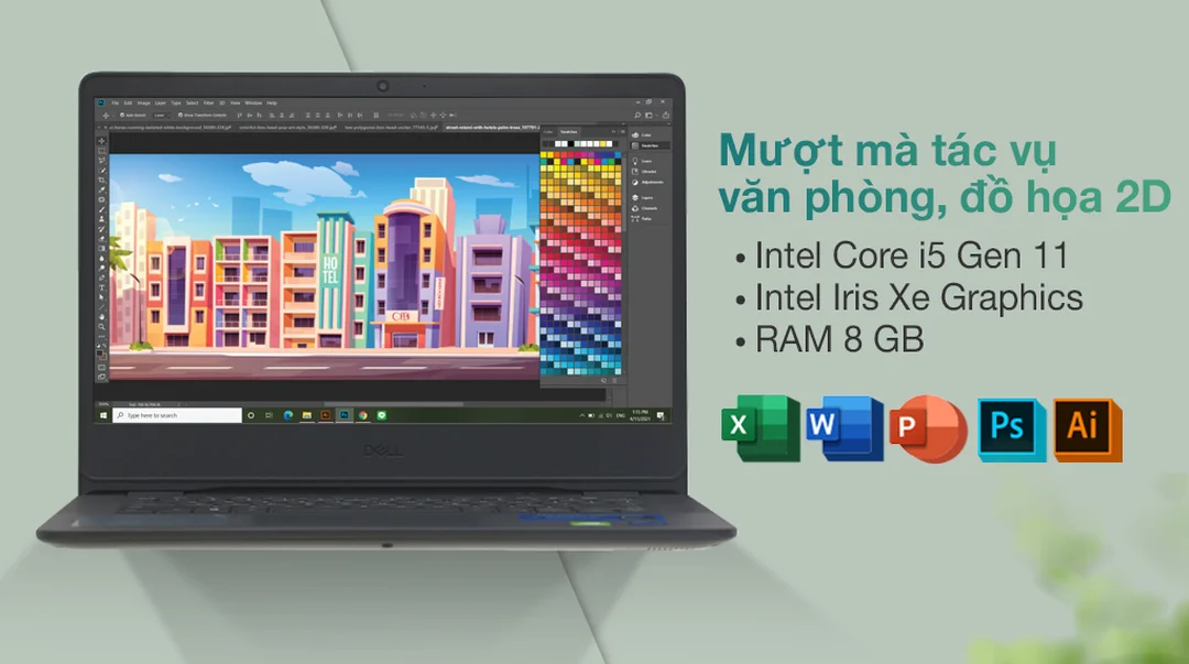 Thông số laptop dell vostro 3400 i5 bản màu đen