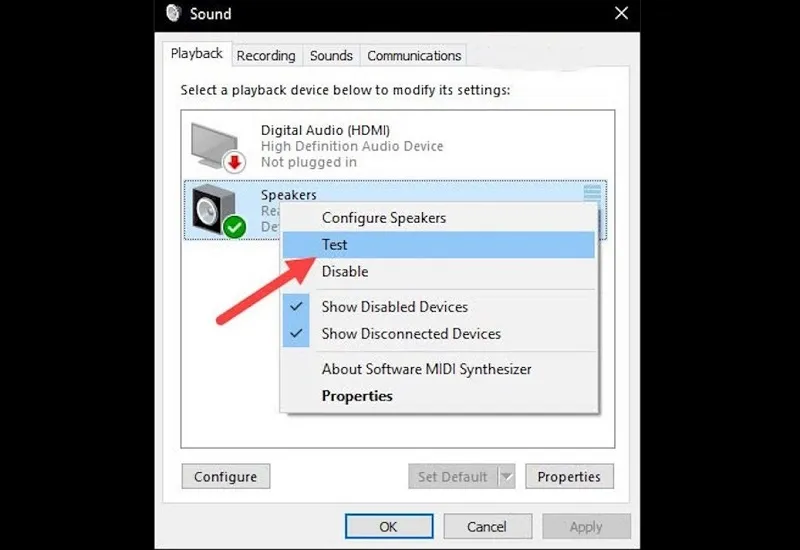 Cập nhật driver âm thanh