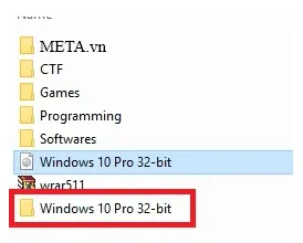 Thư mục bộ cài sau khi giải nén thành công