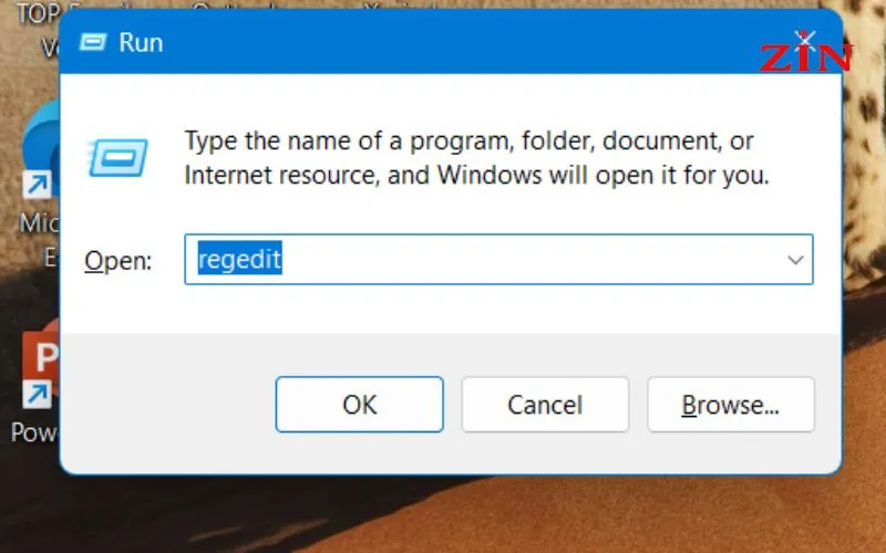 Thực hiện mở Registry Editor để chuẩn bị chỉnh sửa thông số hiển thị hệ thống