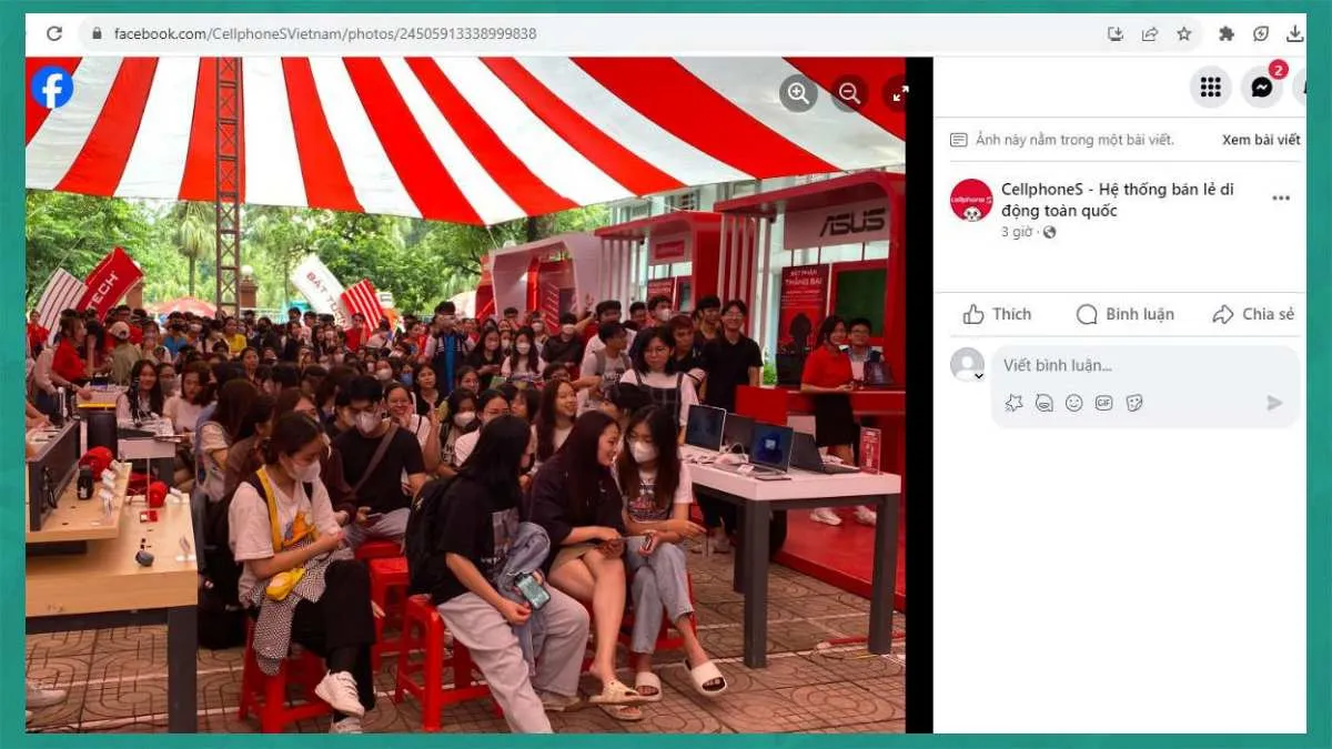 Thông tin chi tiết về ảnh và chủ sở hữu tài khoản