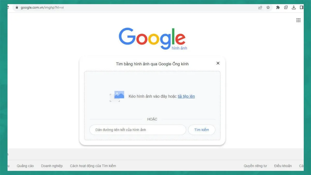 Tải ảnh lên Google Images để tìm kiếm