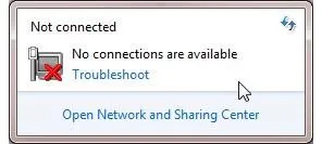 Tình trạng máy tính không nhận diện được sóng wifi
