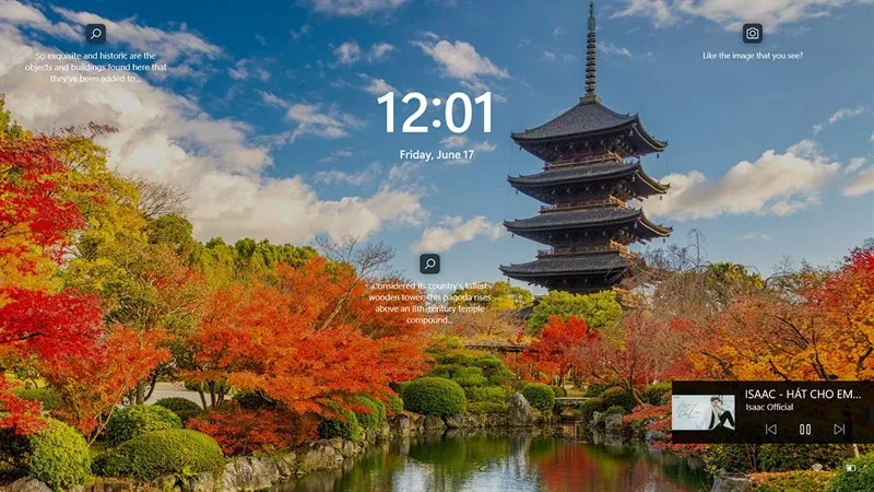 Khóa màn hình nhanh để bảo mật dữ liệu