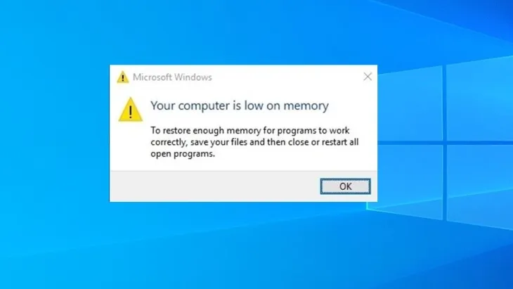 Dung lượng bộ nhớ máy tính nhỏ
