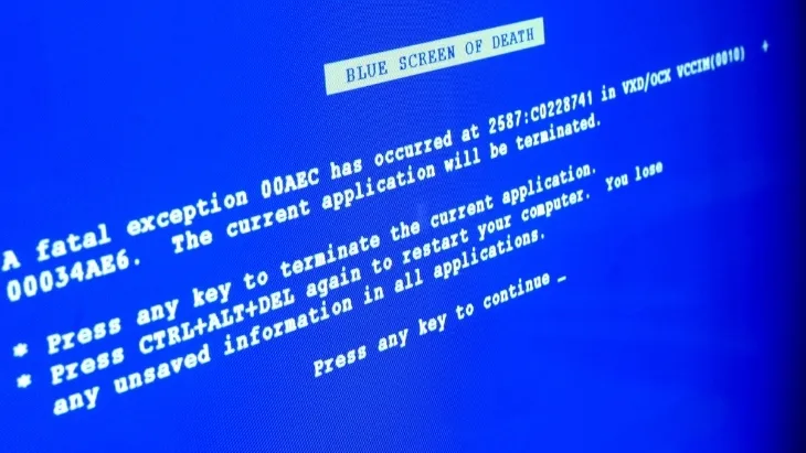 Lỗi màn hình xanh trên máy tính