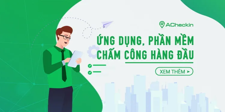 Giao diện ứng dụng ACheckin trên iPhone với tính năng chấm công QR code