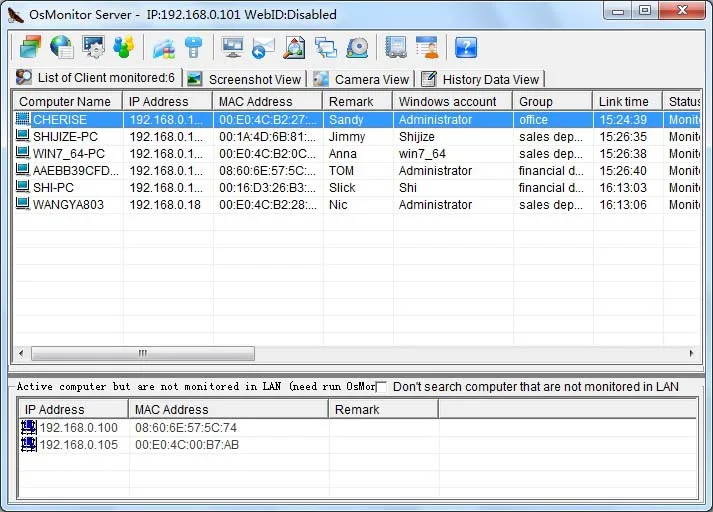 Giám sát hoạt động máy trạm bằng phần mềm quản lý mạng OsMonitor