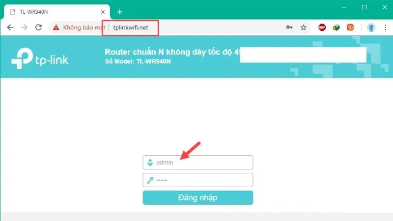 Truy cập giao diện quản trị router để cấu hình lại tính năng phát sóng