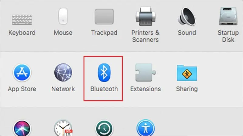 Truy cập vào cài đặt Bluetooth trên hệ điều hành macOS để thiết lập loa không dây