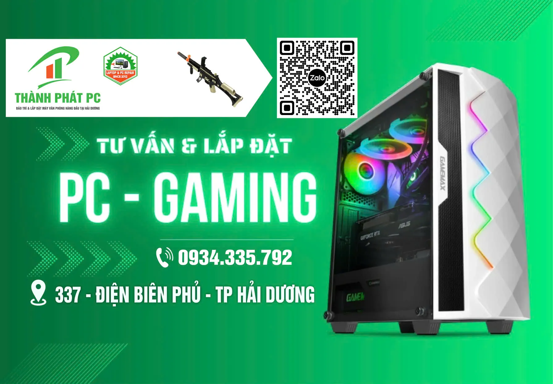 Lắp Đặt Cung Cấp Linh Kiện Máy Tính PC Gaming Tại Hải Dương