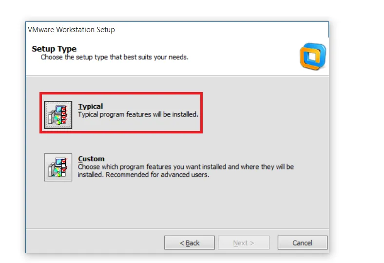Tùy chọn các chế độ cài đặt khác nhau của phần mềm cài win ảo cho máy tính