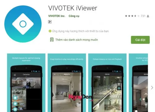 Phần mềm VIVOTEK iViewer hỗ trợ xem camera chất lượng cao