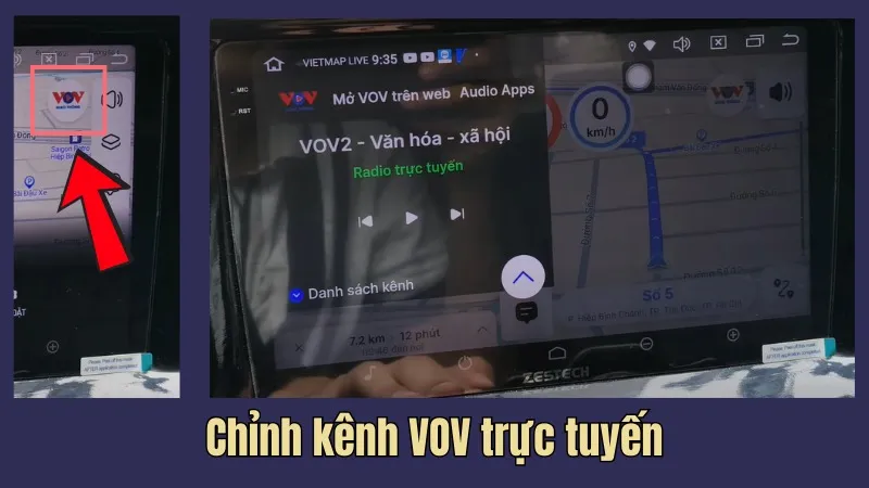 Chỉnh kênh VOV trực tuyến