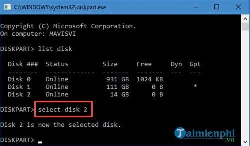 Lựa chọn ổ đĩa cần xử lý