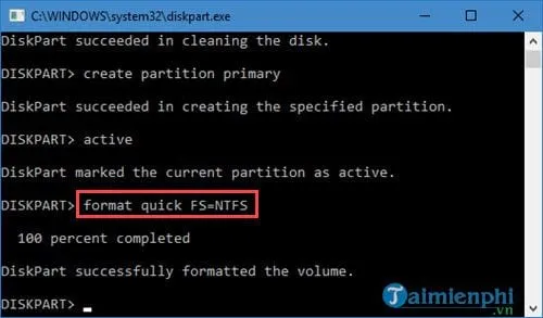 Định dạng ổ đĩa sang chuẩn NTFS