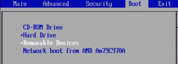 Thiết lập boot từ USB trong BIOS
