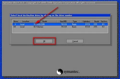 Chọn ổ đĩa cài đặt