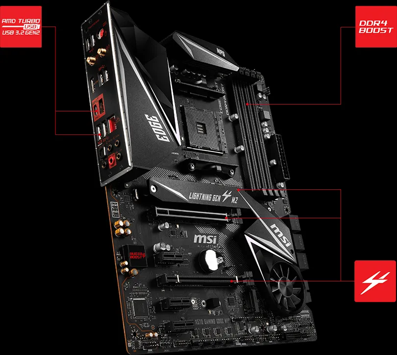 Cận cảnh khu vực kết nối và các cổng giao tiếp trên mainboard