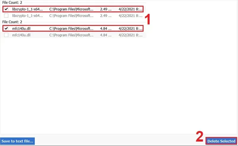 Xác nhận xóa các tệp tin trùng lặp để tiết kiệm bộ nhớ