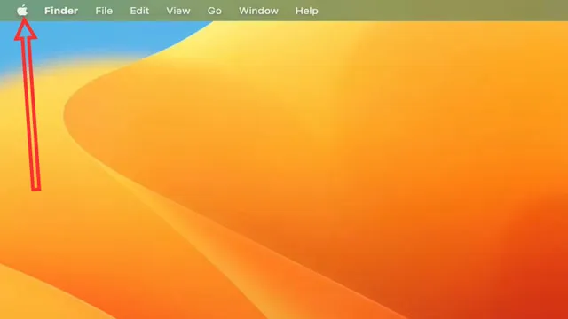 Biểu tượng menu Apple trên macOS là điểm khởi đầu để kiểm tra mọi thông số máy Mac