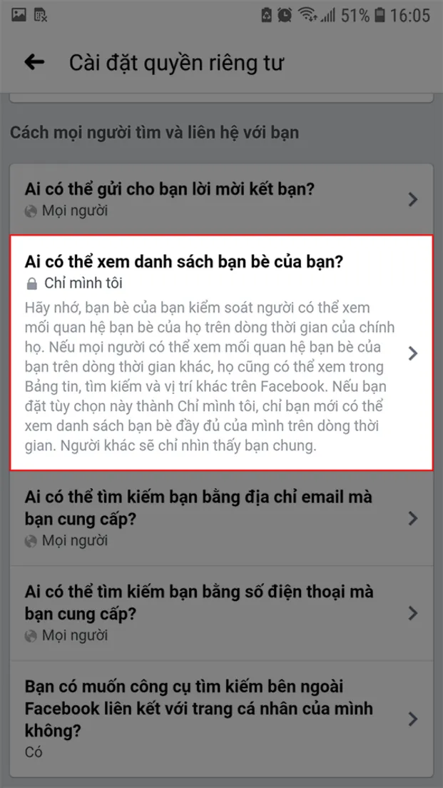 Ai có thể xem danh sách bạn bè trên Facebook