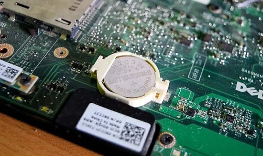 Vị trí pin CMOS trên mainboard