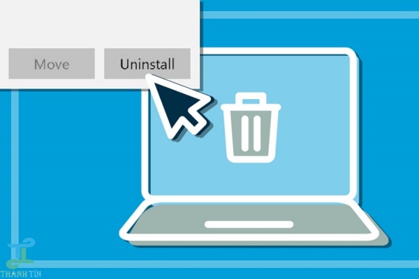 Xoá ứng dụng để sửa lỗi full disk Windows 10