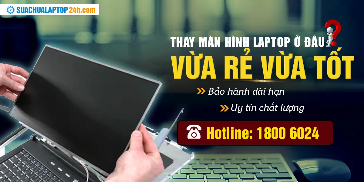 Kiểm tra màn hình laptop Asus sau khi thay