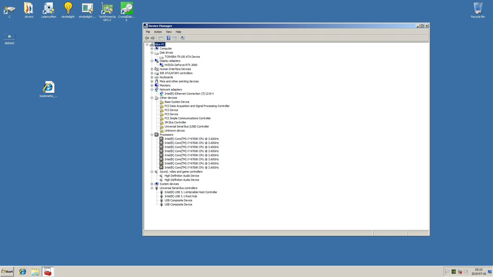 Kết quả kiểm tra tốc độ ổ đĩa và khả năng xử lý của Windows 7 năm 2026